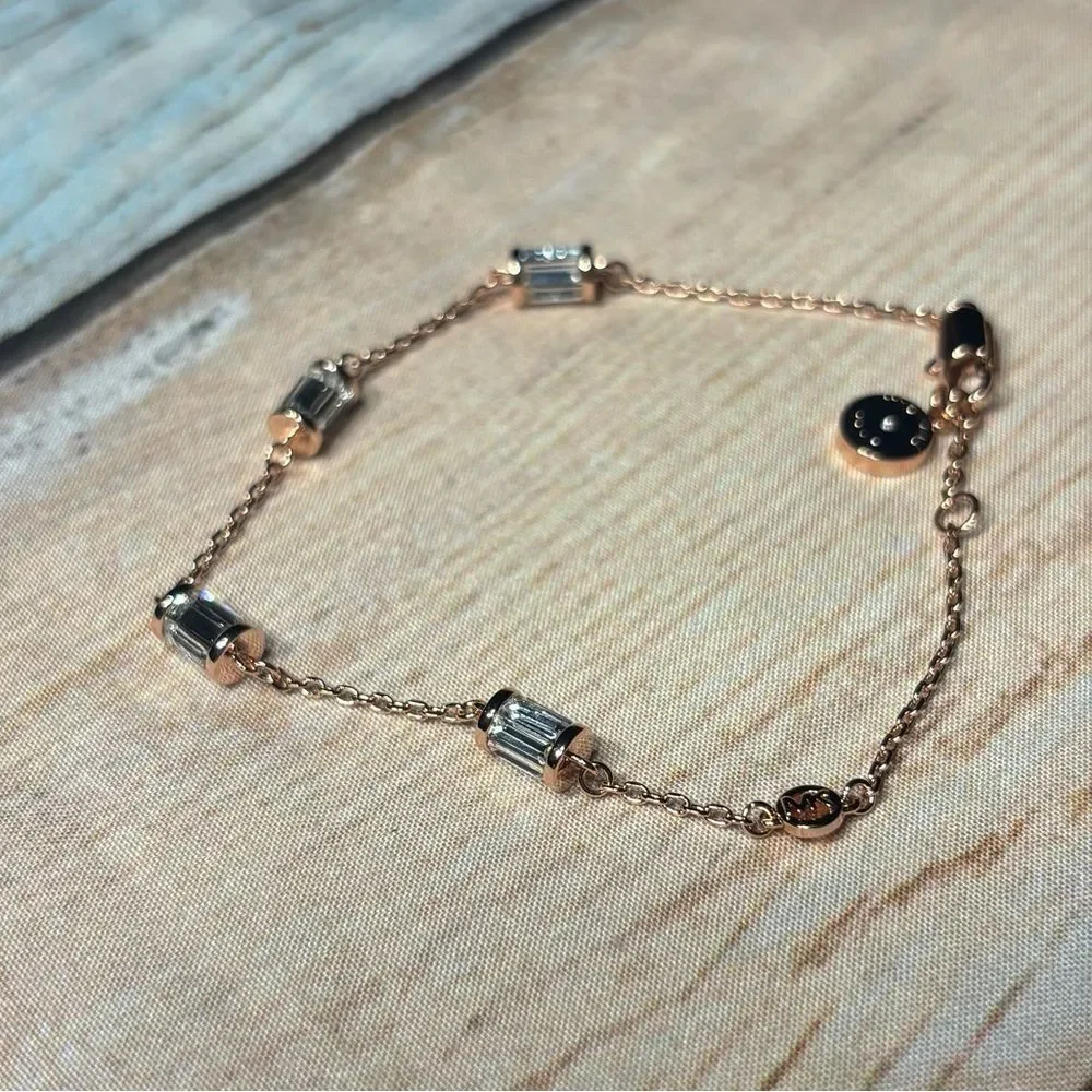 New MICHAEL KORS Rose Gold CZ Bracelet